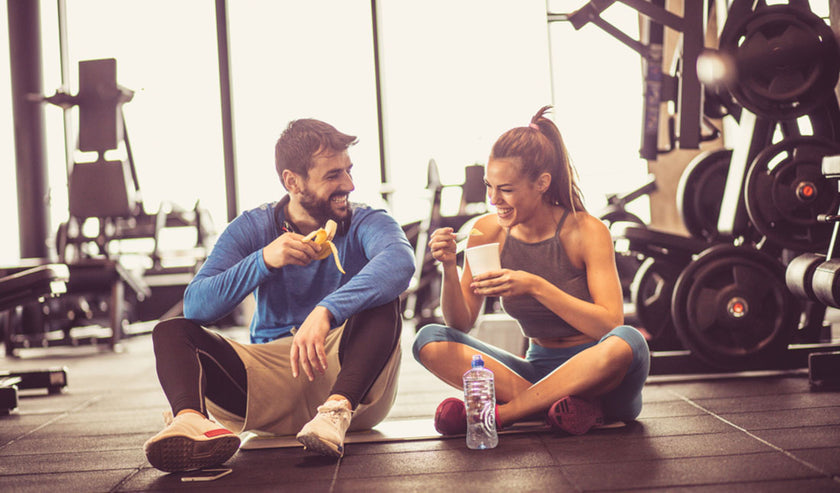 young couple at gym young couple at gym
